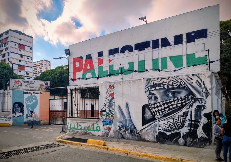 Obligatorischer Palästina Support in 23 de Enero