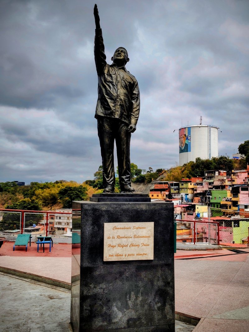 Chavez Statue in 23 de Enero